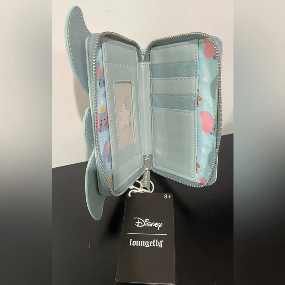 🆕Loungefly Disney Dumbo Figural Small Zip Wallet NWT